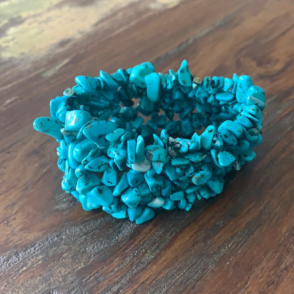 Turquoise cluster bracelet